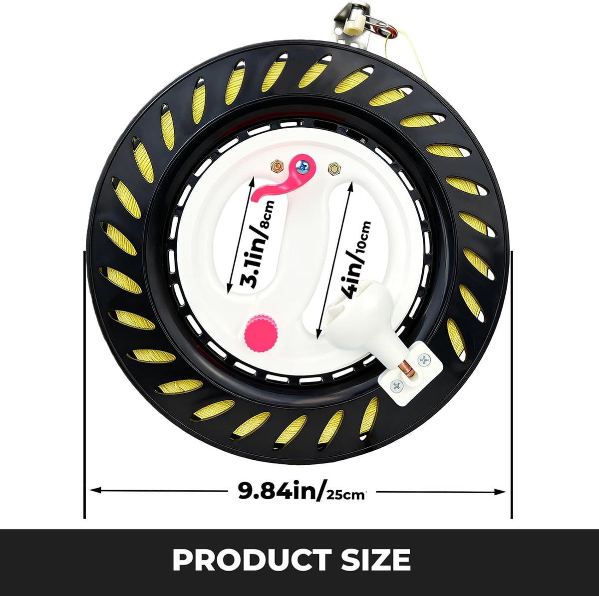 7.2in Kite Reels for Teens - Black Kite Reel With Brake / 9.9 inch - image 2