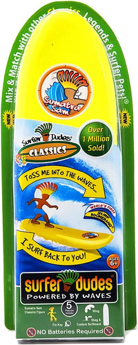 Surfer Dudes Classics Wave Powered Mini-Surfer and Surfboard Toy - Sumatra Sam - image 2
