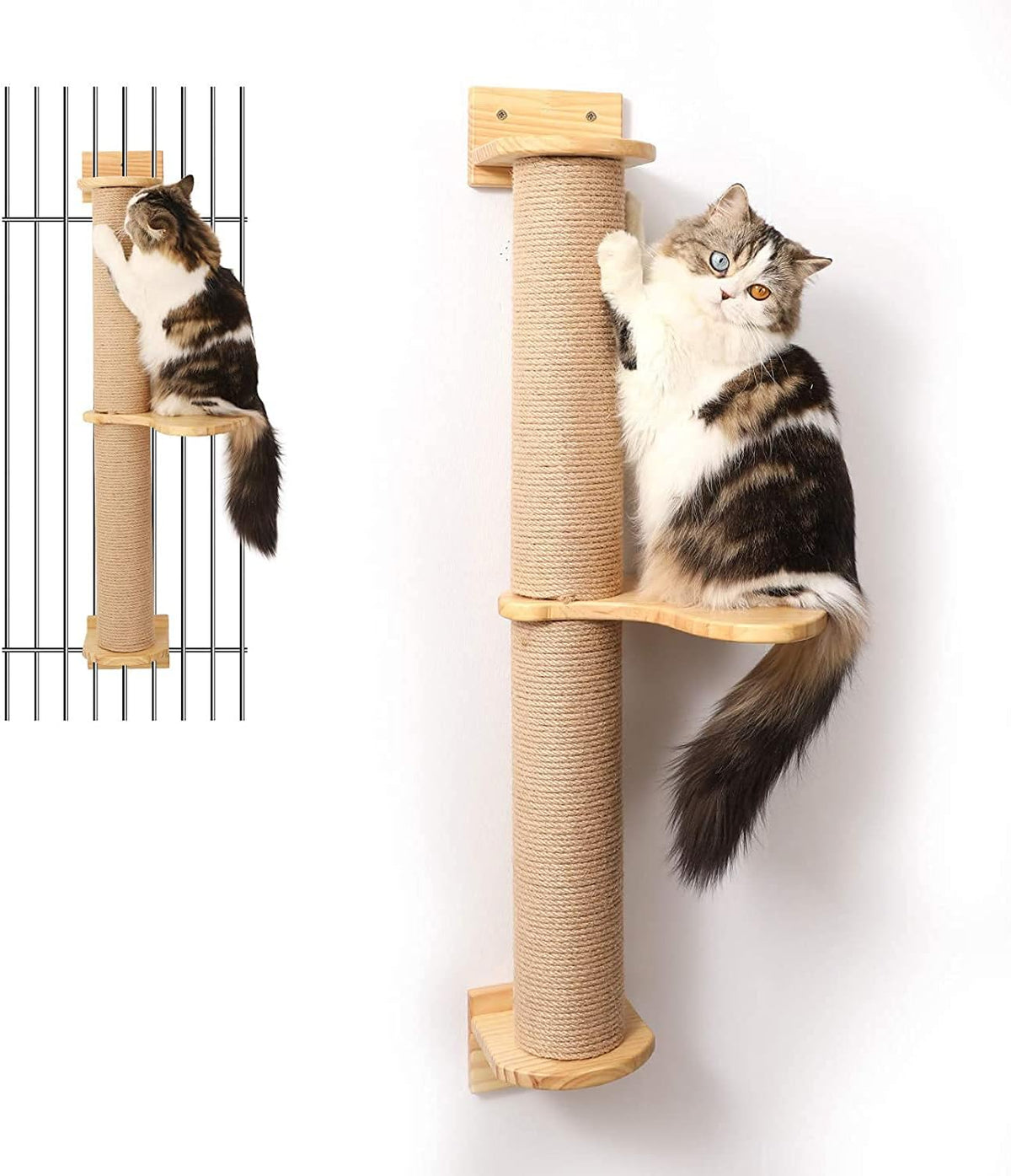 FUKUMARU Cat Activity Tree with Scratching Posts