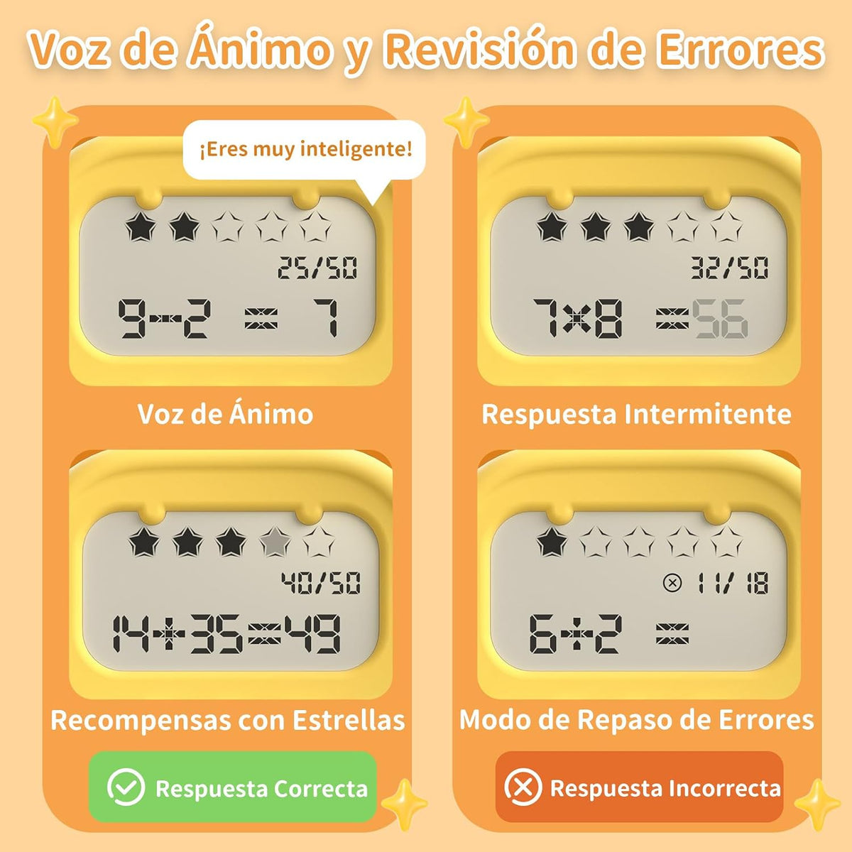 alilo Math Games for Kids Ages 5-12 - Yellow-spanish - image 4