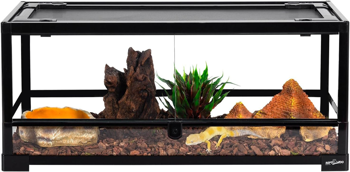 REPTI ZOO Glass Reptile Terrarium 20 Gallon