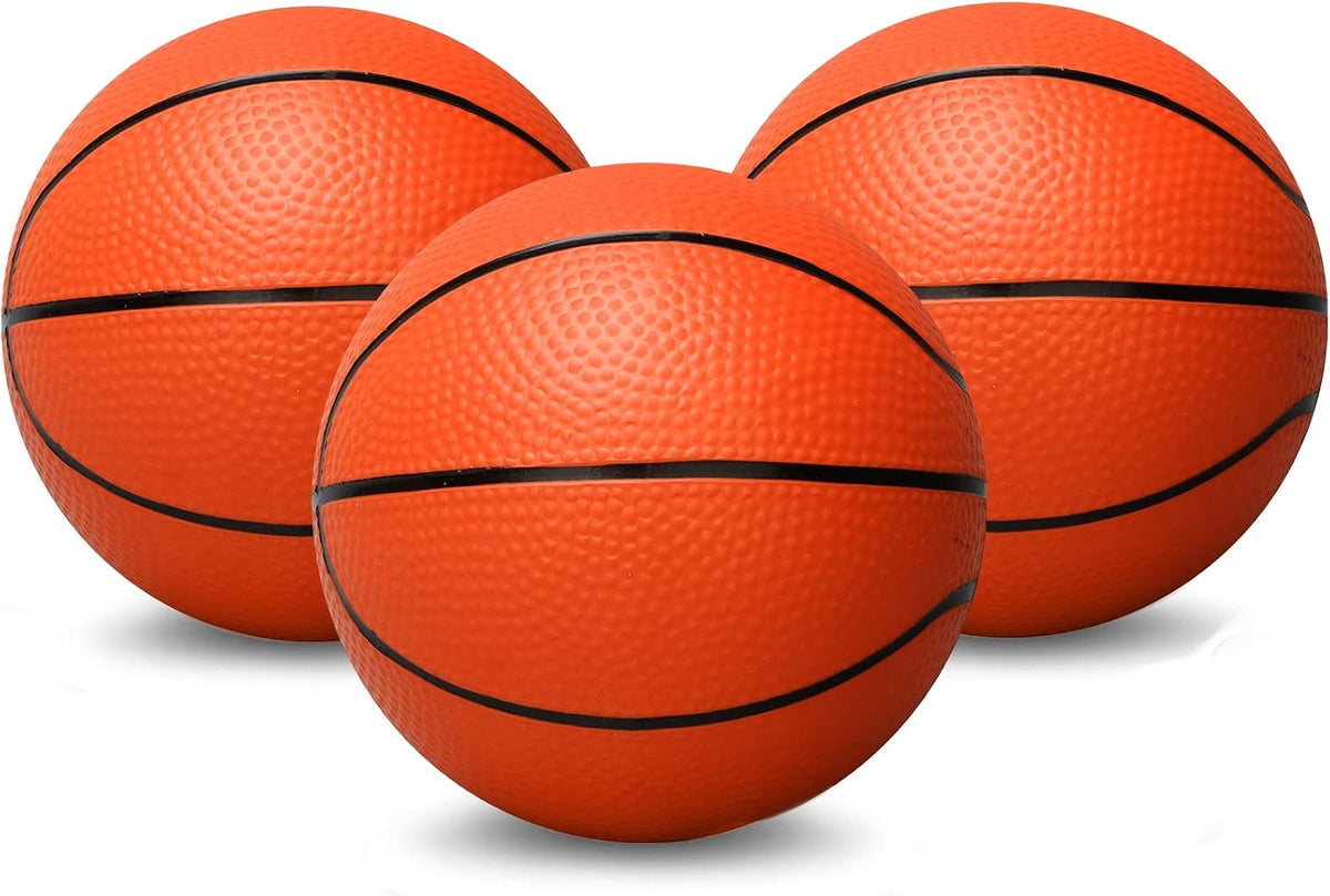 Amarlozn 5" Mini Foam Basketball Set, Ideal for Kids, Toddlers - Orange