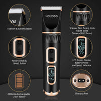 Dog Clippers Professional Heavy Duty Grooming Clipper 3-Speed - Black - image 2