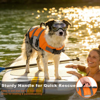 Mklhgty Hawaiian Dog Life Jacket - Orange / Small - image 3