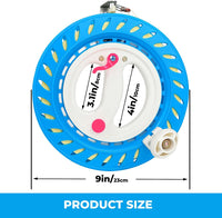 7.2in Kite Reels for Teens - Blue Kite Reel with Brake / 9 inch - image 2