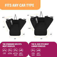 Dog Car Seat Cover for Back Seat - Standard / Black - image 2