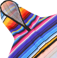 HDE Dog Raincoat with Hood & Leash Hole S-XL Dog Rain Jacket Ducks L – Essentials for Dogs - Large / Baja Stripes - image 4