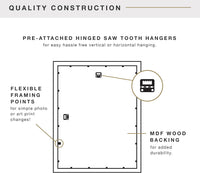MCS Puzzle Frame, 20x27, Wall-Mounted - 20 x 30 in or smaller / White - image 4