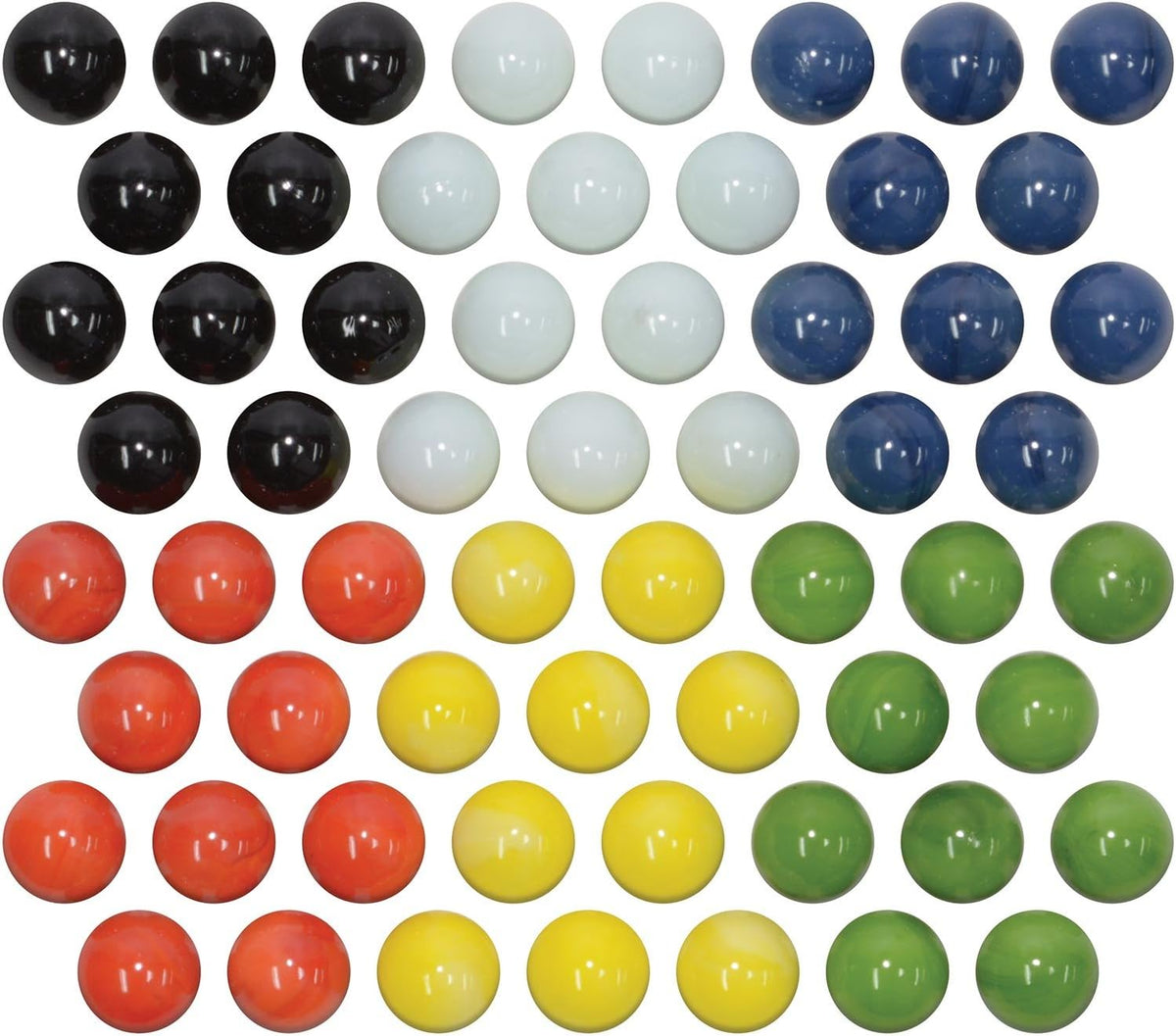 Marbles for Chinese Checkers, 60 pc, 10 each of 6 colors - image 2
