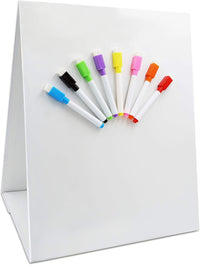 Magnetic Tabletop Desktop Easel &Whiteboard with Bonus 8X Dry Erase