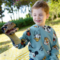 Gemini&Genius Tyrannosaurus Rex and Blue Velociraptor dinosaur hand puppets - view 3