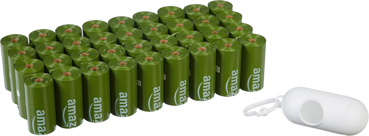Amazon Basics Premium Leak Proof Dog Poop Bags with Dispenser - 540 Bags