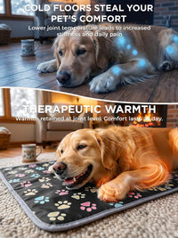 furrybaby Pet Heating Pad for Cats & Dogs, Waterproof Heated Bed - Temp adjustable / 18 X 18in / Black - image 3