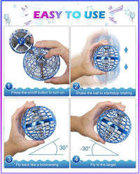 ATHLERIA Magic Flying Orb Ball, Boomerang Hover Balls - Flying Ball Only / Blue - image 2