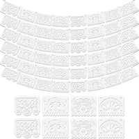 Asoulin 6 PCS Papel Picado Dia De Los Muertos - White