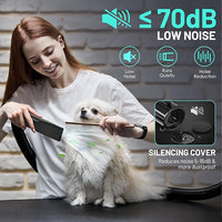 Dog Dryer High Velocity Dog Hair Dryer with 4 Nozzles 5.2HP/3800W (Professional Super Cyclone), Stepless Adjustable Speed Temperature Dogs Grooming Blow Dryer with Heater for Pets Hair Dryer, Yellow