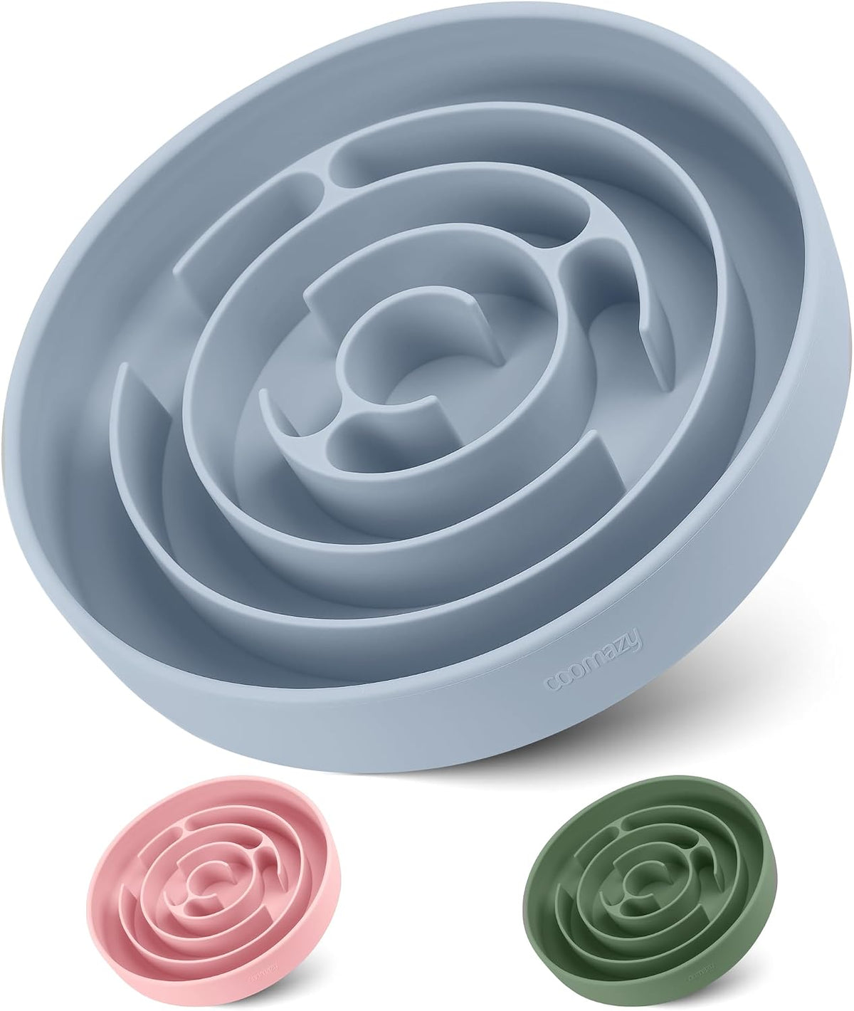 Coomazy Extra Large Slow Feeder Bowl - Blue / XL