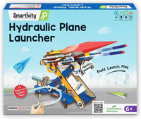 Smartivity 2in1 Hydraulic Aeroplane & Dart Launcher STEM Kit Ages 6-14 – Fun for Kids & Family - Hydraulic Plane Launcher