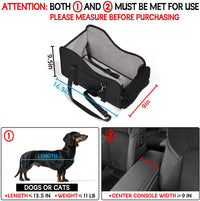 Center Console Dog Car Seat for Small Dogs - black - image 2
