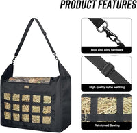 Hay Bag for Horses,Slow Feeder for Horse/Donkey/Goat, Premium 1680D Oxford Cloth,Easy to Fill and Hang with Extra Large Opening（Camo）