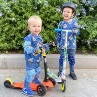 Soft-Style Kids Knee and Elbow Pads with Bike Gloves - Medium / Shark - image 4