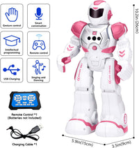 KingsDragon Robots Toy for Kids - Pink - image 3