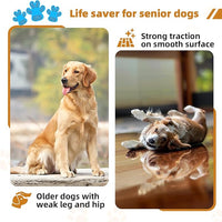 Non-Slip Dog Paw Protector Pads for Senior Dogs, Dog Paw Adhesive Pads on Hardwood Floor,Senior Pets Essentials with Strong Traction,Puppy Grippers,Blue,12 Sets 48 pc M