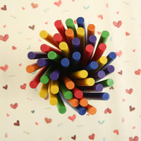 TDOCK 60 pack of wood rhythm lummi sticks for kids in six bright colors - view 5