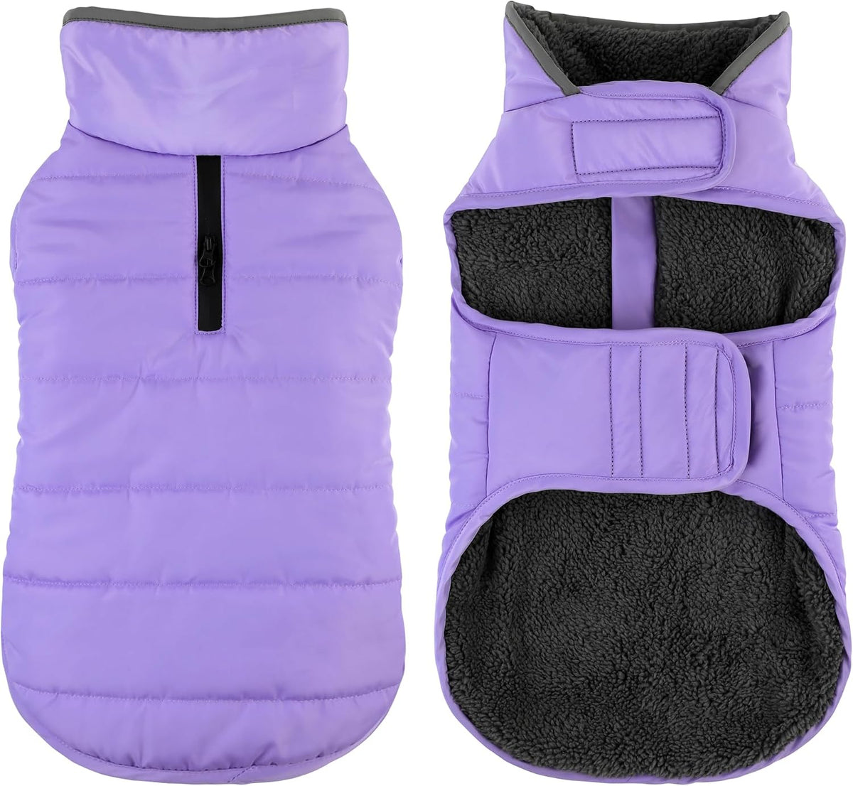Waterproof Dog Winter Coat - Lilac / S(Chest Girth:12.6-16.1")