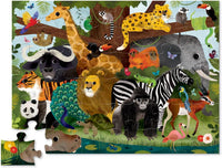 Crocodile Creek 36-Piece Jigsaw Floor Puzzle - Jungle Friends - image 2