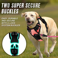 BARKBAY Dog Harness No Pull for Large Dogs Front Back Clips - Large(Chest:24.5-32.5") / Light Pink - image 4