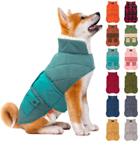 KYEESE Waterproof & Windproof Dog Coat for Small Dogs Puffer Jacket – Essentials for Dogs - Large / 10# Mist Blue