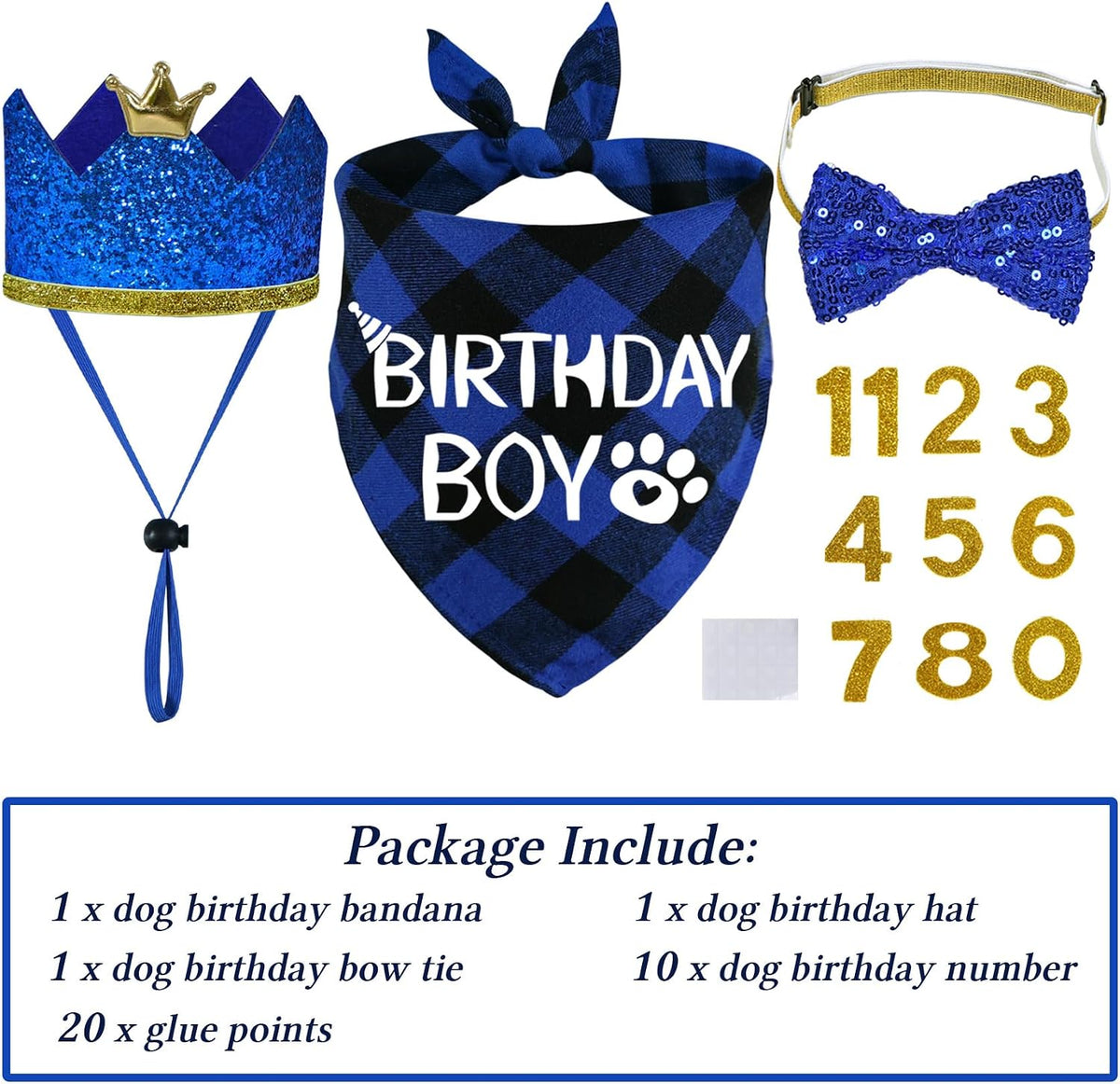 STMK Dog Birthday Party Supplies - X-Large / Blue - image 3
