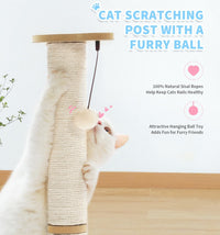 Made4Pets Kitten Toy Scratching Post for Indoor Cats with Ball Track – Essentials for Cats - 32"H - image 4