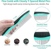 Dog Brush for Shedding Short Long Haired Cats, 5 in 1 Pet Grooming Kit for Small Medium & Large Animals. Removes Loose Fur, Mats, Tangled. Easy Cleaning. Undercoat Rake + Steam Brush Included