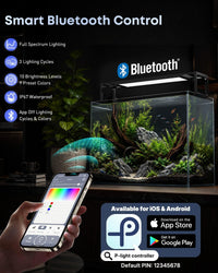 Pawfly Aquarium Light for Plants, 42 W Bluetooth Fish Tank Light - App control / 30" to 36" - image 3
