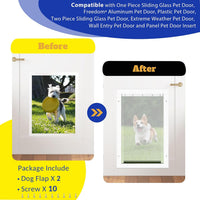 2PC Replacement Flap PAC11-11039 with Screws & Washers for PetSafe - Without Bracket-frosted Transparent / Large PAC11-11039 / 2 - image 4