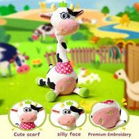 Dancing Talking Giraffe Toy, Singing Giraffe Baby Toys for Kids – Fun for Kids & Family - Cow - image 2