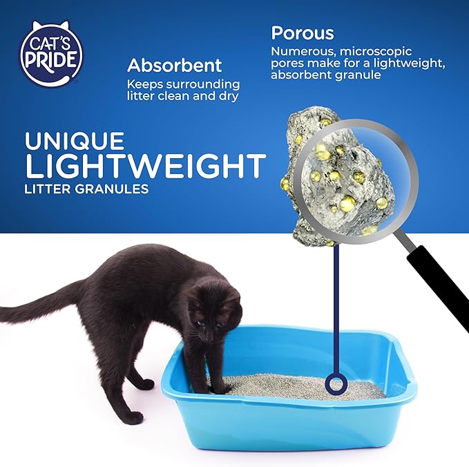 Cat's Pride Lightweight Clumping Litter: Baking Soda - Powerful Odor Control - Scented, 10 Pounds