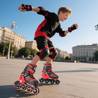 SULIFEEL Rainbow Unicorn Adjustable Kids Inline Skates for Girls Boys – Fun for Kids & Family - D Spider Red / Small - Little Kid - image 3