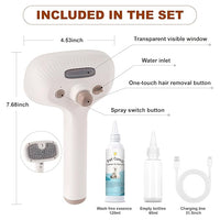 Cat Steam Brush, Dog Brush for Shedding, Pet Spray Hair Removal Comb, Pet Grooming Brush for Short & Long Haired Dogs & Cats,Spritz Defur Comb with Waterless Shampoo (White)