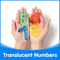 66 Pcs Translucent Letters and Numbers, Light Table Toys - Numbers - image 4