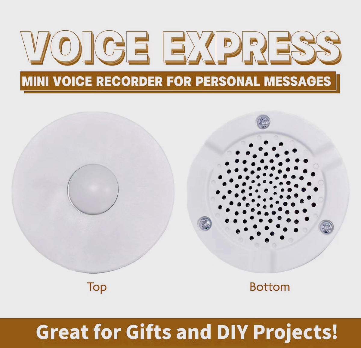 XLW voice recorder for plush toys, small white round recordable sound module - view 11