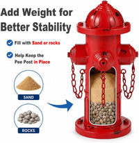 7.8" H Metal Potty Training Fire Hydrant for Dogs to Pee On Indoor - 10" - image 3