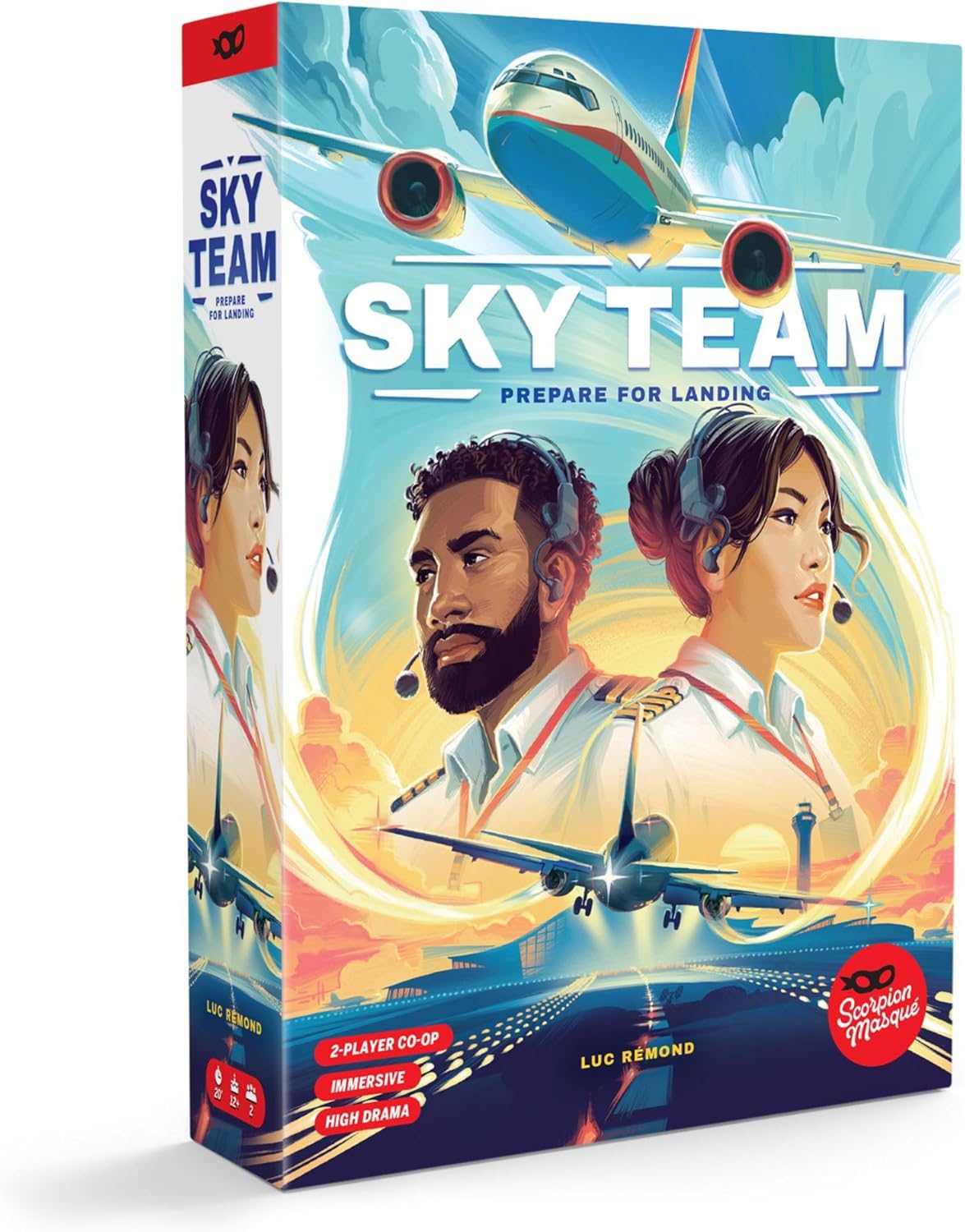 Sky Team, Work Together to Land the Plane, Ages 12+, 2 Players - Base Game