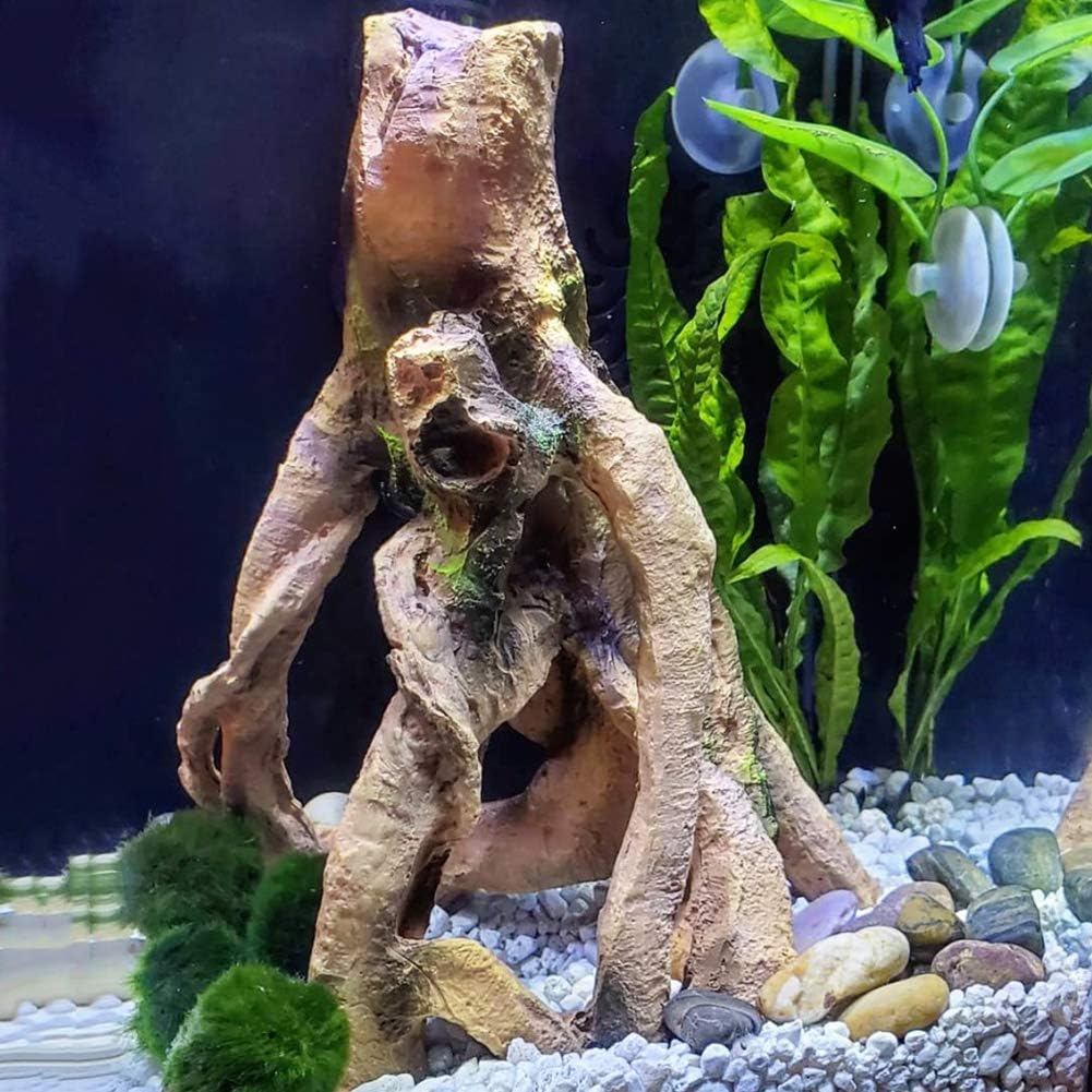 SLOCME Aquarium Resin Wood Trunk Ornament - image 2