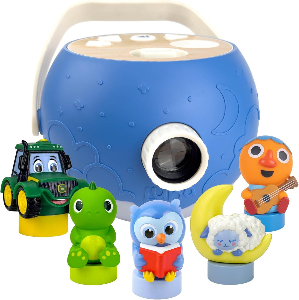 Kids Pink Book Projector, 5 Read Aloud Fairytale Stories - Super Blue Projector Bundle