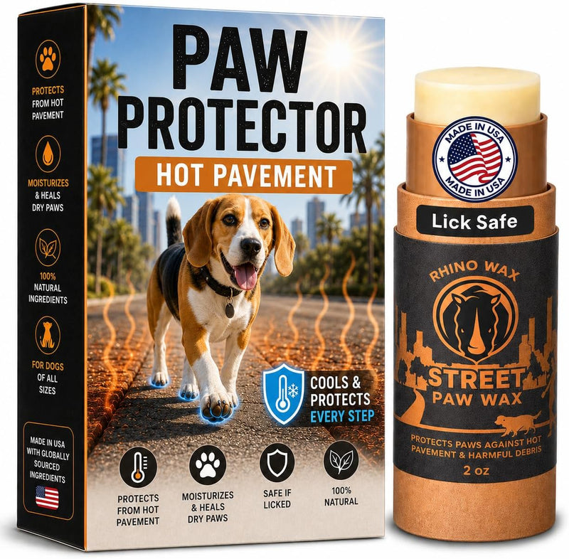 Dog Paw Protector for Hot Pavement, Asphalt, Streets & Sidewalks – Essentials for Dogs - Paw Street Wax