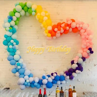 110pcs Black Balloon 12 inch - 5inch(small) / B08-yellow - image 4