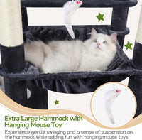 Globlazer F70 Pro Heavy Duty Cat Tree Tower for Indoor Cats Large - Dark Grey / XL - image 3